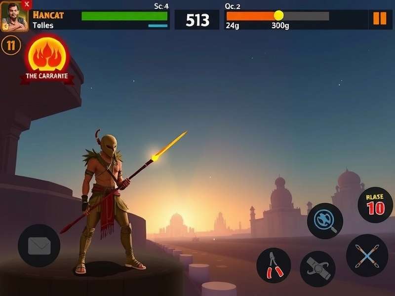 Hardcore Hero gameplay screenshot showing combat mechanics